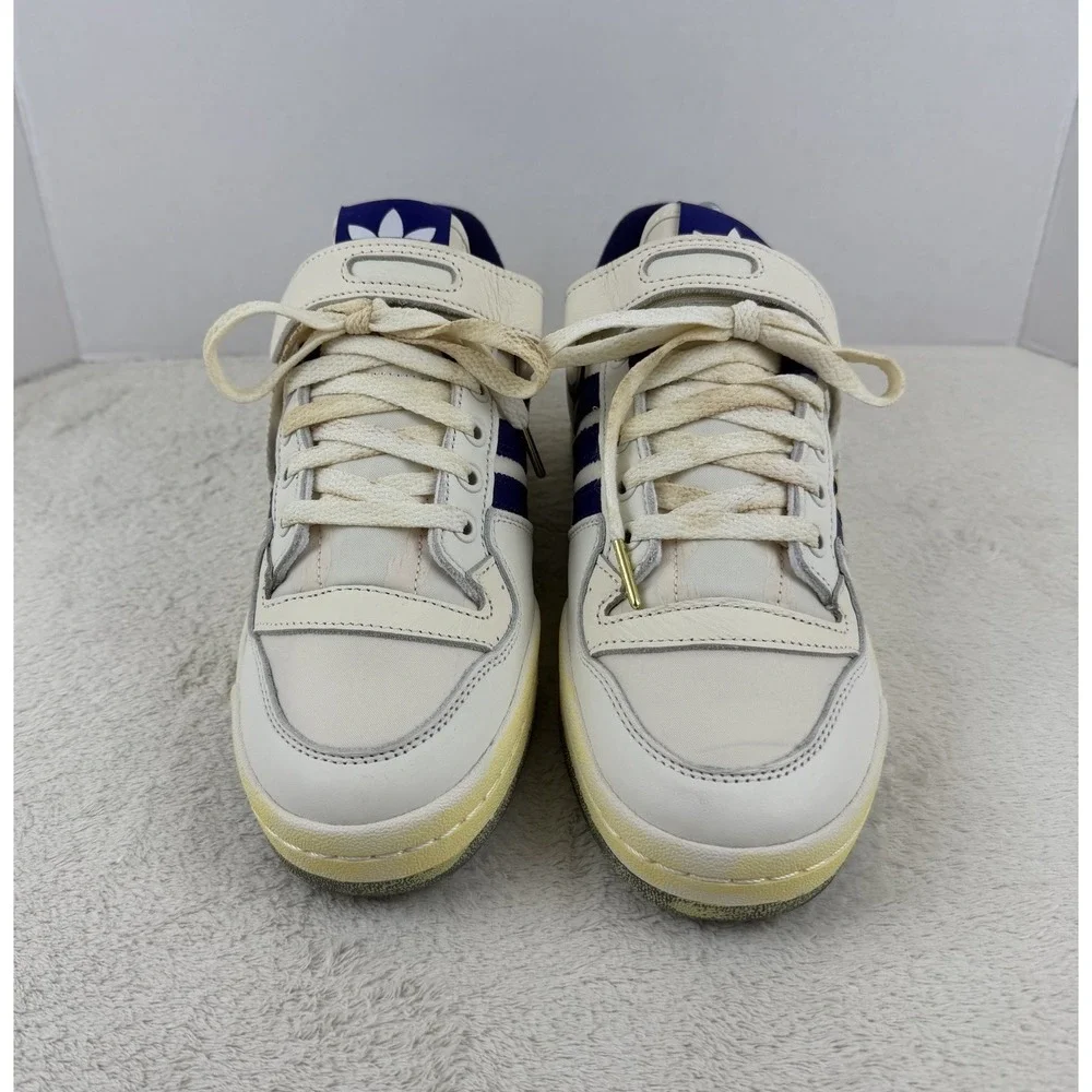 Adidas Originals Forum 84 Low Mens Size‎ 7.5 White Purple Sneaker Shoes HP9542